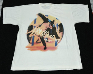 VINTAGE Phil Collins Shirt Men's XL Adult White Tour '97 Dancing Double Sided