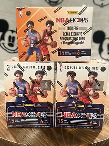 New Listing2023-24 Panini NBA Hoops Basketball Retail Blaster Box Factory Sealed New! 3 !