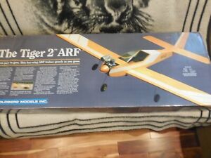 CARL GOLDBERG Mfg. THE TIGER 2 ARF .40-.55 R/C Airplane Kit, 60.5” Wingspan, NEW