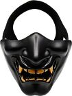 Mascaras De Media Cara De Airsoft, Evil Demon Monster Kabuki Samurai Hannya Oni
