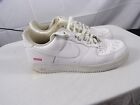 Nike Air Force 1 X SUPREME LOW CU9225-100 Men's White/White Leather Shoes US 13
