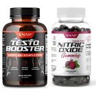 Testosterone Booster 90ct + Sugar Free Nitric Oxide Cherry Beet Root Gummies