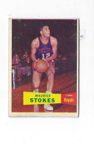 1957 Maurice Stokes Cincinatti Royals Basketball Card