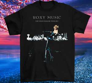 Roxy Music Black T Shirt All Size Cotton