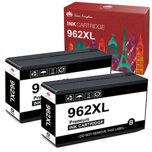 2Pk 962XL Black Ink Cartridge for HP 962 Officejet Pro 9010 9015 9018 9020 9025