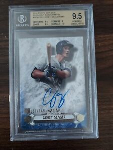 2016 Topps Tier One Breakout /149 Corey Seager BGS 9.5 GEM MINT Rookie Auto RC