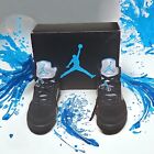 Size 12 Nike Air Jordan 5 V Retro Aqua Blue Black Taxi DD0587-047 New In Box