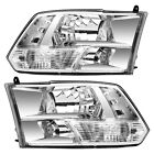 Headlights Assembly For 09-18 Dodge Ram 1500,10-18 Dodge Ram 2500 3500 Chrome (For: Dodge Ram 1500)