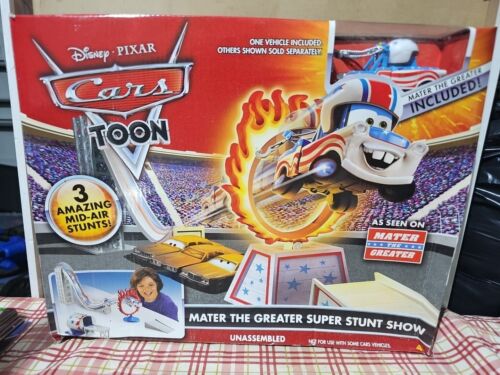 Disney Pixar Cars Toon Mater The Greater Super Stunt Show Race Track Mater Car