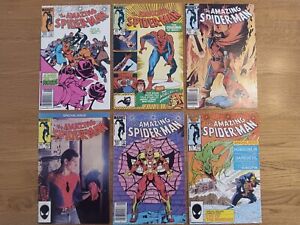 Amazing Spider-Man # 253 259 261 262 264 277 Newsstand Lot Of 6 Key 1st Rose