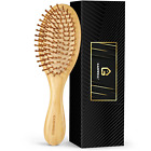 New ListingBamboo Hair Brush for Hair Growth, Natural Bamboo Bristles Detangling Wooden Pad