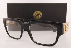 Brand New VERSACE Eyeglass Frames 3350 GB1 Black for Men Size 55mm