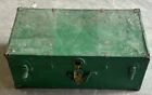 Vintage Military Storage Chest Army Trunk Coffee Table Box WWII US Foot Locker