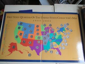 First State Quarters of the United States Collectors Map 1999-2008 full collect