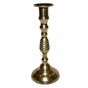 New ListingVintage Solid Brass Candlestick Holder  8.5” Tall Made In India