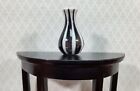 Dollhouse Black & White Vase Ceramic LARGE Miniature Use in 1:12 or 1/6 Scale
