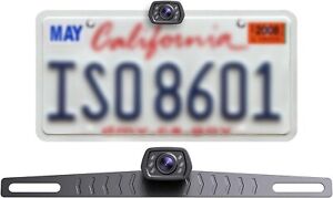 Easy Mount HD Car Backup Camera 6 Auto LED Lights Night Vision, IP69 Waterproof
