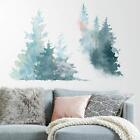 RoomMates RMK3851GM Watercolor Pine Tree Peel and Stick Giant Wall Decals, Bl...