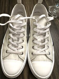 B23 Low-Top Sneaker  White Dior Oblique Canvas Mens  DIor 45 US 12