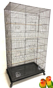 Large Flight Multiple Aviaries Parakeets Canaries Finches Breeding Bird Cage