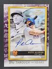 2021 Topps Series 1 Pete Alonso TTY-6 2020 Topps Gold Label Auto Reproduction