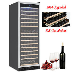 177 Bottle Freestanding Wine Cooler Fridge Refrigerator Wine Cellar 41°F~64°F