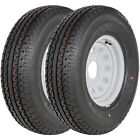 WEIZE ST225/75R15 Trailer Tire with Rim 225/75-15 6 Lug Load Range E Spoke Wheel