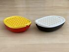 Lego Duplo 2X Floating Boat Hull Black White Red & Yellow Ship Dinghy