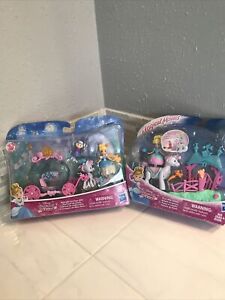 Hasbro Disney Princess Pony Ride Stable & Midnight Carriage Ride2 Play sets New
