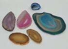 Natural Agate Slice Geode Polished Crystal Healing Stone Jewelry Making Supply