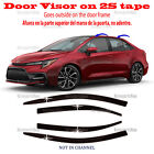 Color SMOKE Door Window Vent Visor Deflector ⭐4pcs⭐ 2020-2024 Toyota Corolla (For: 2020 Toyota Corolla)
