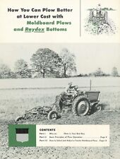 Oliver Tractor Moldboard Plow Raydex Bottom Plow Better at Lower Cost Brochure