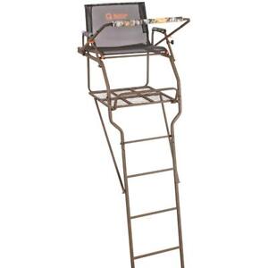 Outdoor Hunting Tree Stand Blind Ladder Gear Deer Field Big Game Mesh Seat Rails