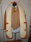 BRITISH MADE  UNISEX   REAL SHEEPSKIN COAT  UK 40/42     BUTTONS EITHER SIDE