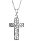 Montana Silversmiths Women's Captured In The Faith Cross Necklace Silver