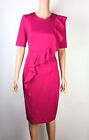 Trina Turk Women's Pink Ruffled Knee Length Cocktail/Party Dress Size 0