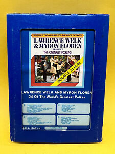 Lawrence Welk & Myron Floren World's Greatest Polkas 8-Track Tape Free Shipping