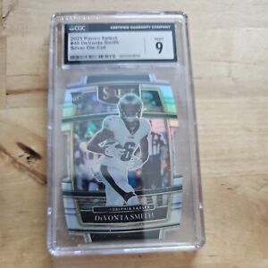 2021 Panini Select Devonta Smith Die Cut Silver Rookie RC #49 Eagles