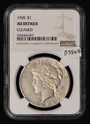 1928 $1 Silver Peace Dollar - Key Date - NGC AU Dets - SKU-B3868