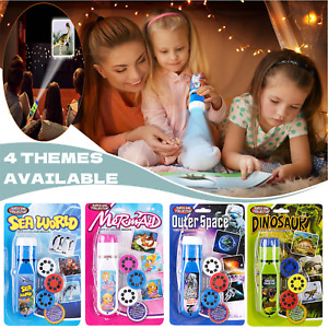 Torch Projector Eductional Toys Night Light For 2-10 Year Old Kids Boy Girl Gift