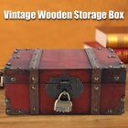 Vintage Wooden Storage Box Sturdy Large Capacity Pure Hand Perfect Treasure Box