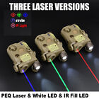 Tactical Hunting Airsoft PEQ 15 Red Dot Green Blue Laser IR Fill LED Light Combo