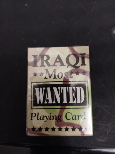 Vtg Bicycle Iraqi Most Wanted Playing Cards Sealed USA Military Memorabilia