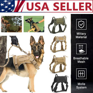 Tactical Dog Harness Extra Large Military No-pull Outdoor Training Vest Handle