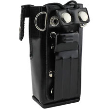 Hard Leather Case Carrying Holster Two Way Radio With Strap