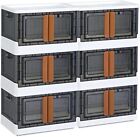 8.4 Gal Storage Cabinet Plastic Shelves Organizer Storage Box Totes Containers