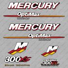 Mercury Racing 300XS Optimax 3.2 Stroker 2006-2012 outboard engine decals set