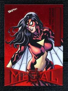 2022 Upper Deck Marvel Metal Universe Spider-Man PMG Red 20/100 Spider-Woman #87