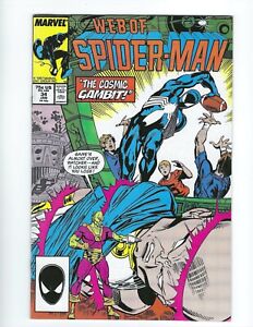 Web of Spider-Man #34 Unread NM beauty! Marvel 1988 Cosmic Gambit! Combine!