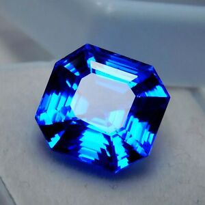 Natural Tanzanite Blue Square Shape 8 Ct Certified Loose Gemstone